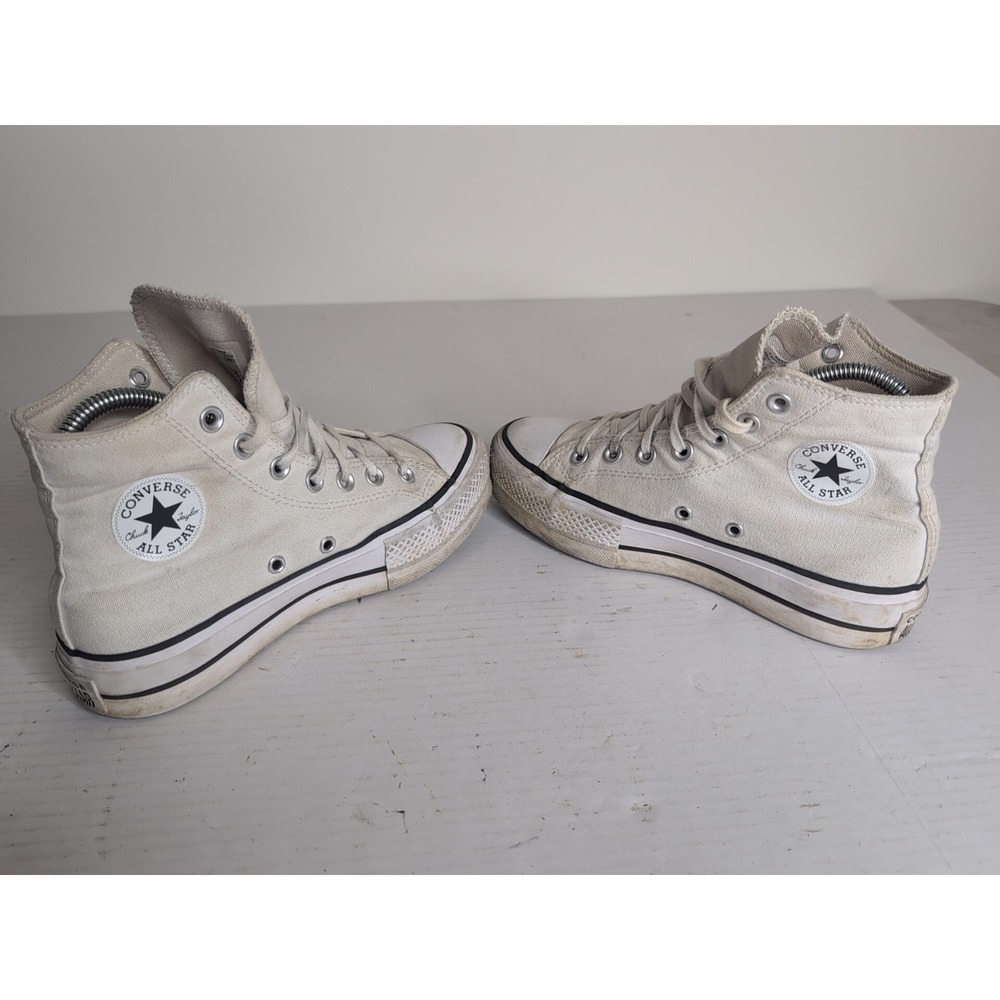 Converse Chuck Taylor All Star Hi Womens Size 6 White Athletic Shoes Sneakers
